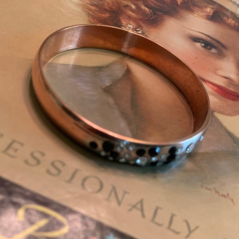 Vintage metal bangle bracelet